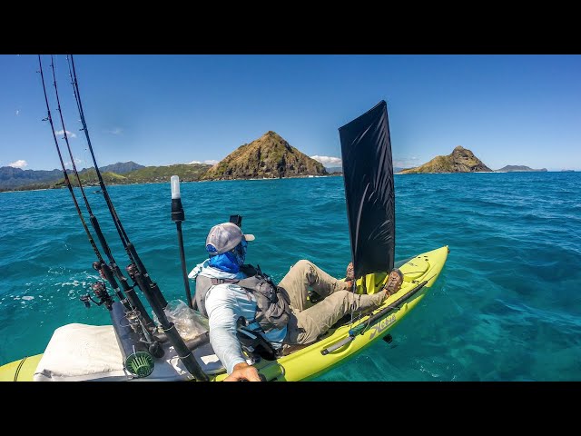 25$ DIY sail for Hobie kayaks