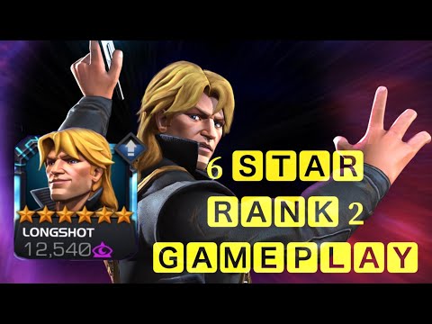 6 Star Longshot Rank 2 Rank Up & Gameplay - Marvel contest of champions