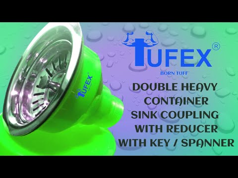 4 stainless steel square sink coupling with pipe