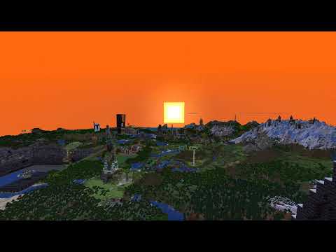 HermitCraft 9 ep 60: a silent minute to reflect (4k timelapse, 172-chunk view distance, no audio)