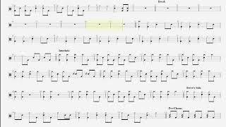 Sum 41 - Fat Lip drum tab, score, sheet music