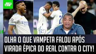 ‘Velho, eu vi o jogo e, para mim, o Rodrygo e o Vinicius Jr…’; Vampeta manda a real após Real x City