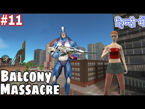 Balcony Massacre Mission in Rope Hero Vice Town Free Katana Red Top Girl Gang Fight God mod apk #11
