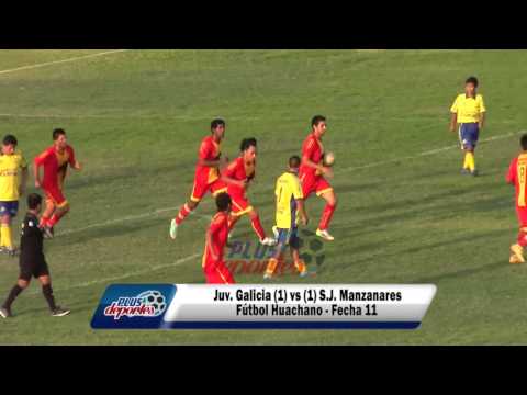 JUV. GALICIA (1) vs (1) S.J. MANZANARES - FÚTBOL HUACHANO - FECHA 11/2016.