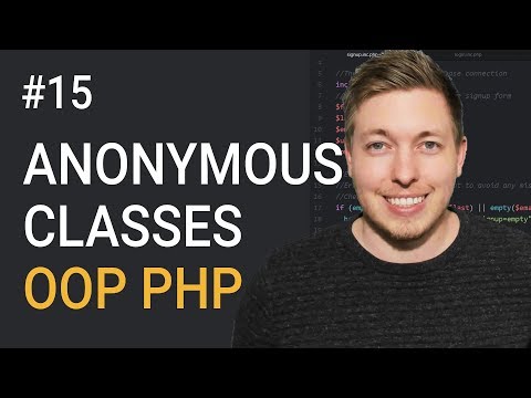 15 Anonymous Classes In OOP PHP | Anonymous Explained | Object Oriented PHP Tutorial | PHP Tutorial