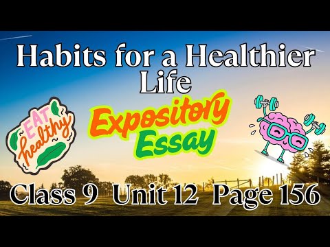 Gewohnheiten für ein gesünderes Leben | Erklärender Aufsatz | Klasse 9, Einheit 12, Seite 156, En...