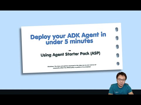 Deploy your ADK Agent in under 5 minutes using Agent Starter Pack
