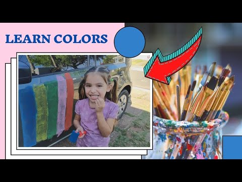PINTEI O CARRO DO PAPAI - APRENDENDO AS CORES EM INGLÊS - LEARN COLORS