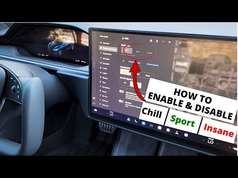 HOW TO ENABLE & DISABLE CHILL, SPORT & INSANE MODE TESLA MODEL S & X.