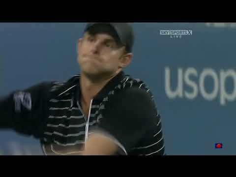 Andy Roddick vs Fabrice Santoro 2008 US Open 1R Highlights