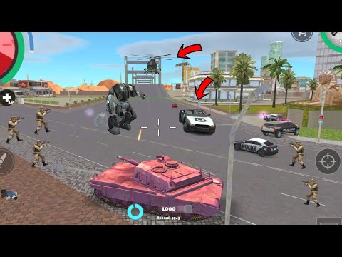 Vegas Crime Simulator 2 (Pink Tank Destroy Luxury Building) City Center tttt - Android Gameplay HD