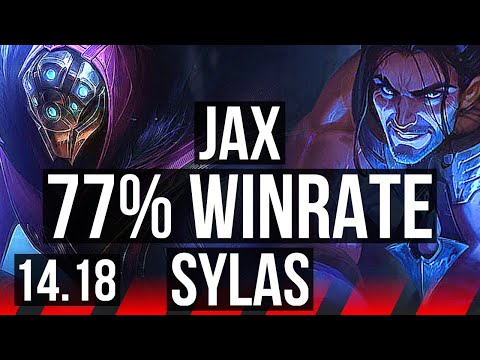 JAX vs SYLAS (TOP) | 77% winrate, 10/2/4, Rank 14 Jax | NA Challenger | 14.18