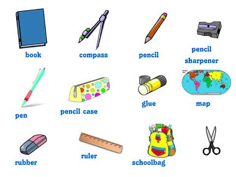 Anglais : le vocabulaire du matériel scolaire