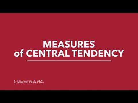 Social Statistics - Measures of Central Tendency