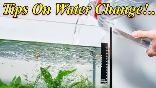 Tips On Changing Water In Aquarium Tank!... / Fish Aquarium Tamil