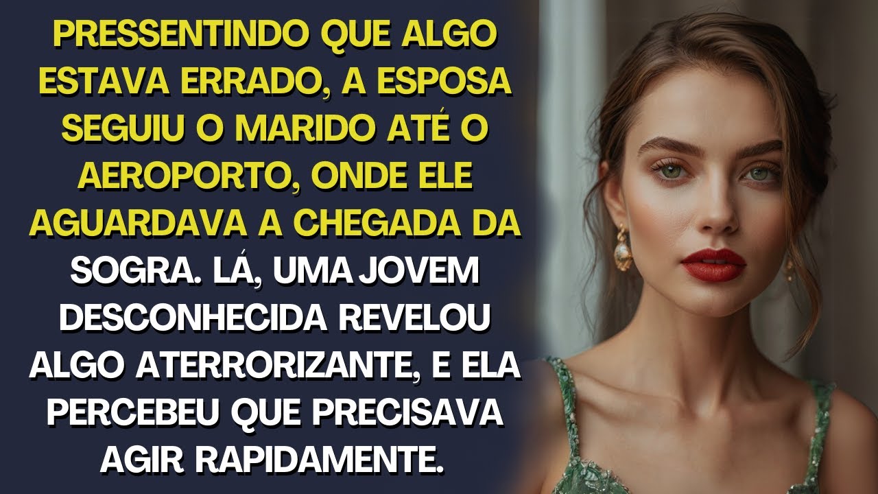 Seguindo o marido ao aeroporto, ela ouviu uma verdade assustadora que precisava enfrentar...