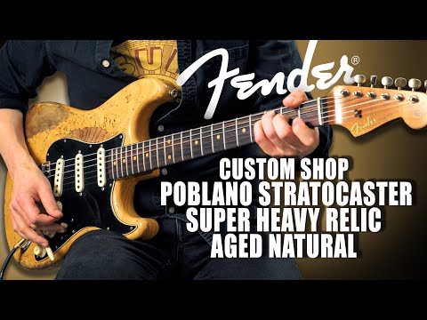 Fender Custom Shop Roasted Poblano Stratocaster Super Heavy Relic Aged Natural Limited Edition image 14