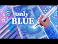 Drawing With Only BLUE ️ Art Challenge