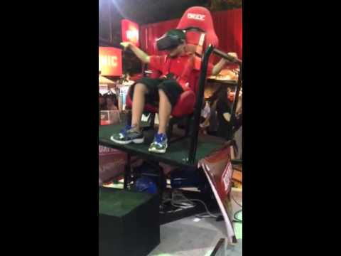 Roller coaster with motion platform