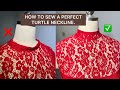 How To Cut And Sew A Perfect Turtle Neckline And Avoid Gaping
