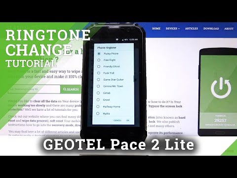 How to Change Ringtone on Geotel Pace 2 Lite –  Sound Settings
