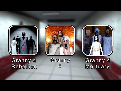 Granny 4 Vs Granny 4 The Rebellion Vs Granny 4 Mortuary Madness Full Gameplay