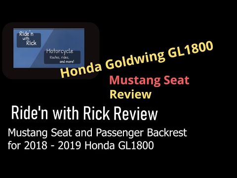 Review - Mustang seat and Passenger Backrest for 2018-2019 Honda Goldwing GL 1800 Tour