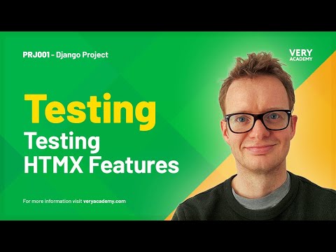 Django Project | Testing a Django HTMX template thumbnail