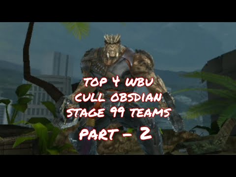 TOP 4 WBU CULL OBSIDIAN CLEARS || STAGE 99 || PART 2 || MARVEL FUTURE FIGHT