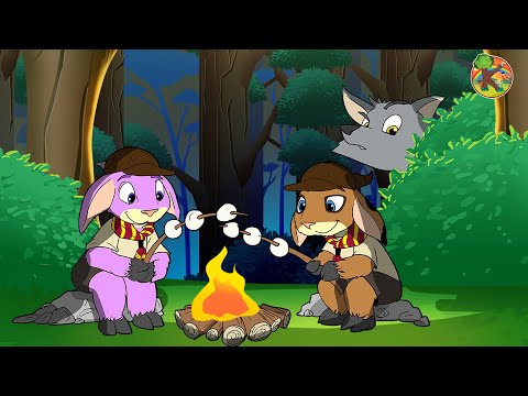 Kurt ve Yedi Keçi Yavrusu Masalı | İZCİLİK MACERASI | KONDOSAN Türkçe - Çizgi Film & Çocuk Masalları