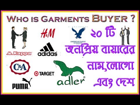 Who is Garments Buyer // 20 Most Popular Garments Buyer Name,Logo and Country Video