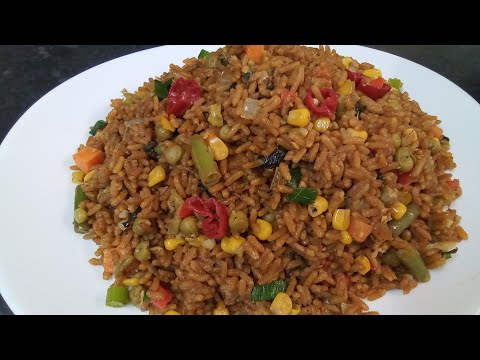 GUYANESE VEGETABLE FRY RICE RECIPE 🇬🇧🇬🇾♥️🙏