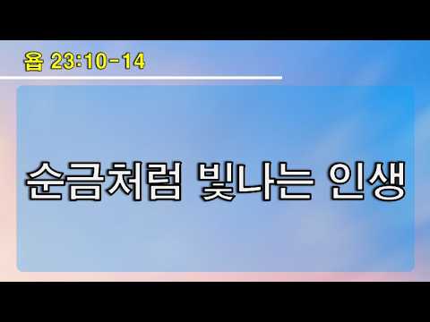 2026년 07월 12일 순금처럼 빛나는 인생