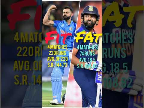 virat kohli vs rohit sharma in icc mens t20 world cup 1st four matches stats.