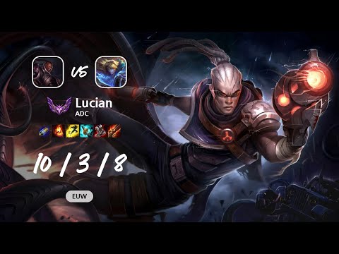 Lucian ADC vs Ezreal - EUW Master Patch 13.10