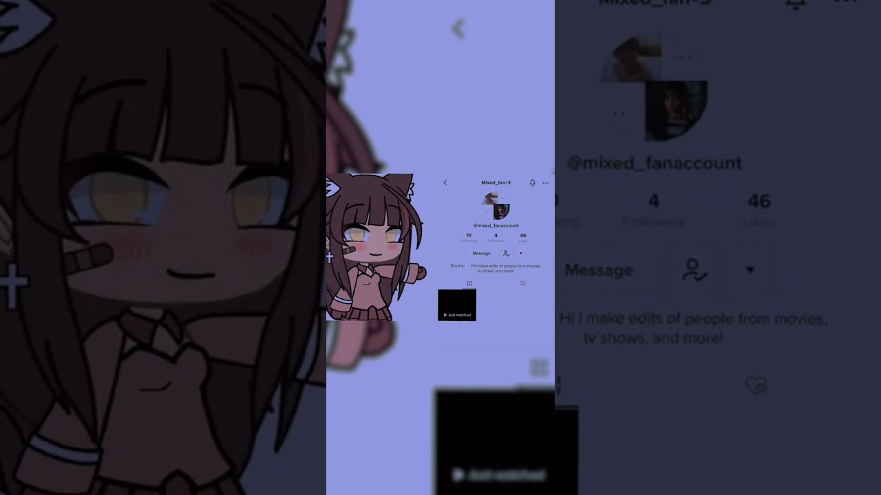 Go follow her on TikTok!!(if you want to❤️) #shorts #gachalife #tiktok