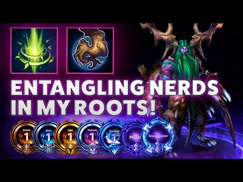 Malfurion Tranquility - ENTANGLING NERDS IN MY ROOTS! - Hardstuck Bronze 5 Adventures 2022