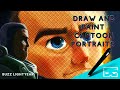 Draw And Paint Cartoon Characters Buzz LIGHTYEAR Sketch To Paint Process