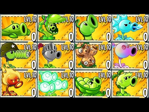Every PEASHOOTER Power Up vs 999 Jester Zombie - Who Will Win? - PvZ 2 Challenge