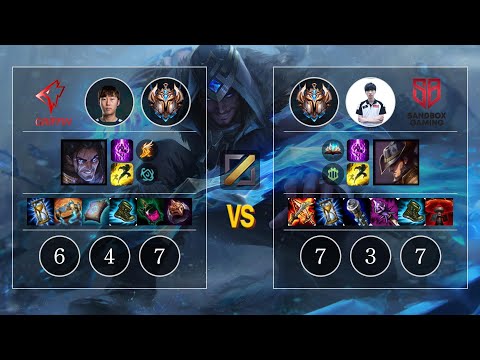 GRF jjun Sylas vs SB TolanD Twisted Fate Mid - KR Challenger Patch 10.10
