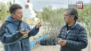 Discussing Fruit Tree Nursery Plantation with Stanzin Thangjuk