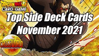 Top Side Deck Cards - November 2021 - Dragon Ball Super Card Game
