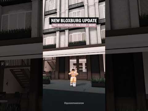 New bloxburg update, pre-built houses, towing & hospital fees, items… 🤍 