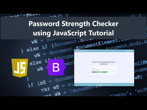 Password Strength Checker Using Javascript Tutorial Demo