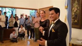 Carlos & Brigita Rodriguez Bailan en la Embajada  Argentina en Polonia  20/06/2018