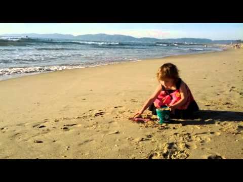 Chauncey on the beach