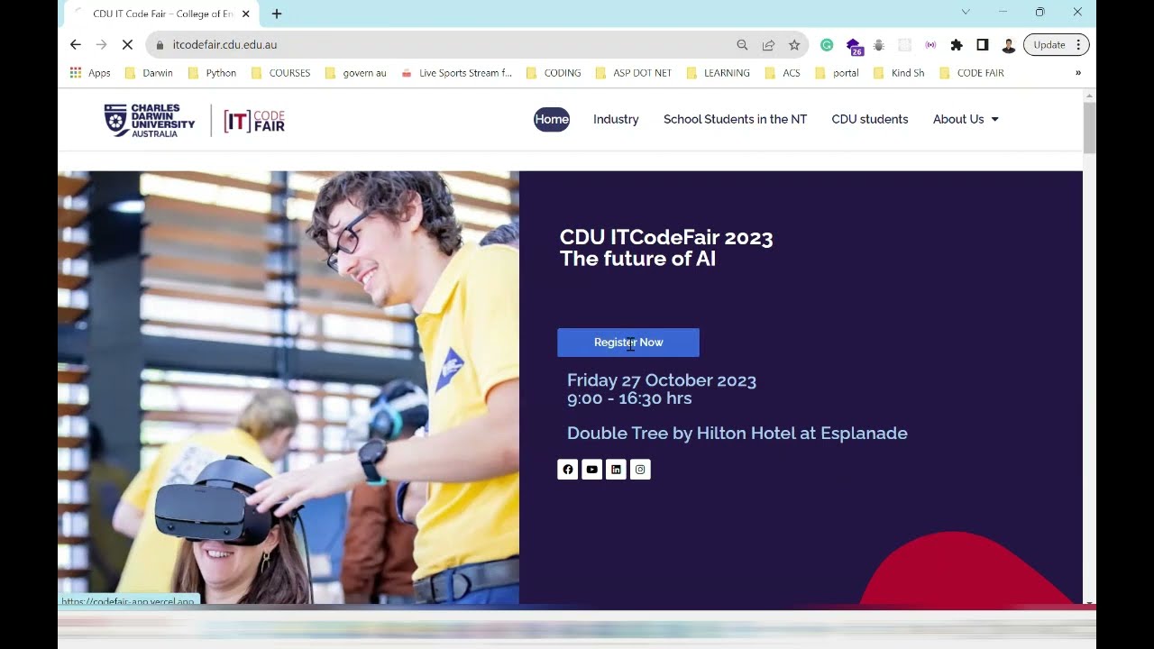 2023 - CDU IT CodeFair Project Registration Demo Video