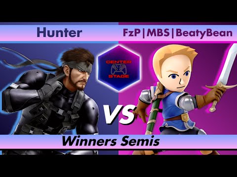 Center Stage #12 - Hunter (Snake) vs FzP MBS BeatyBean (Mii Swordfighter) - Smash Ultimate SSBU