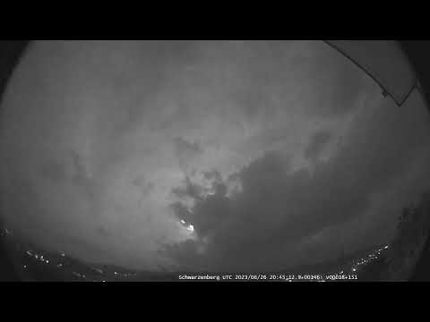 A very bright meteor in the night of June 26, 2023 at 10:45 p.m. local time over Germany