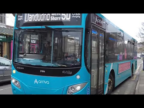 Arriva Buses Llandudno including Volvo B8R MCV eVoRa’s